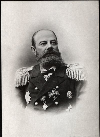 Portret van Avellan, Russische admiraal en commandant van de Russische Middellandse Zeevloot door French Photographer